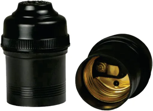 Bocal de Baquelite Base E-27 com Chave