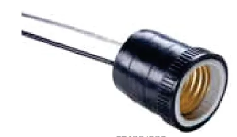 Bocal de Porc. E-27 Revestido em Pvc
